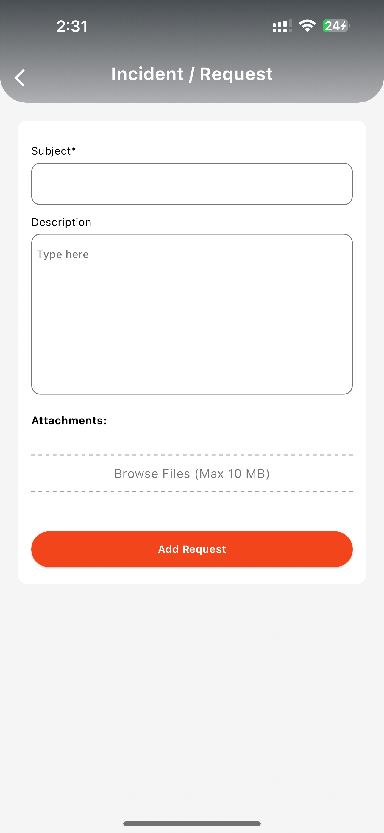 Create Request